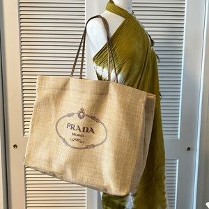 NWOT Limited Edition Prada Woven Tote